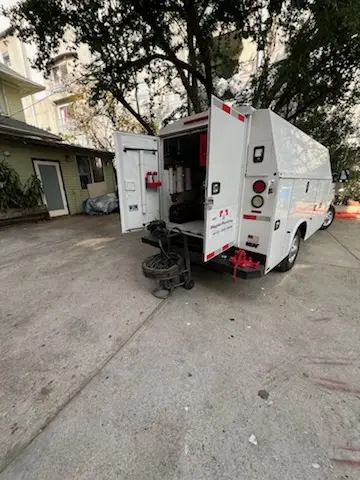 Magnet Plumbing service vehicle on-site for Water Heater Repair in Holiday Hills